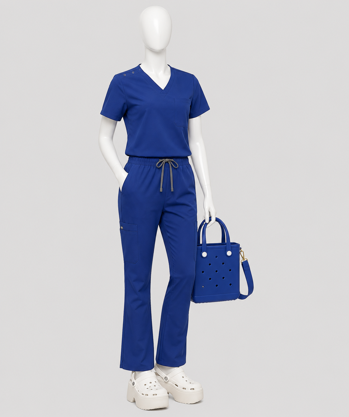 Diamond Blue Scrub Set