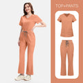 Mango Yellow Slim Fit Two-Piece Scrub Set