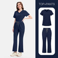 Navy Blue Slim Fit Scrub Set