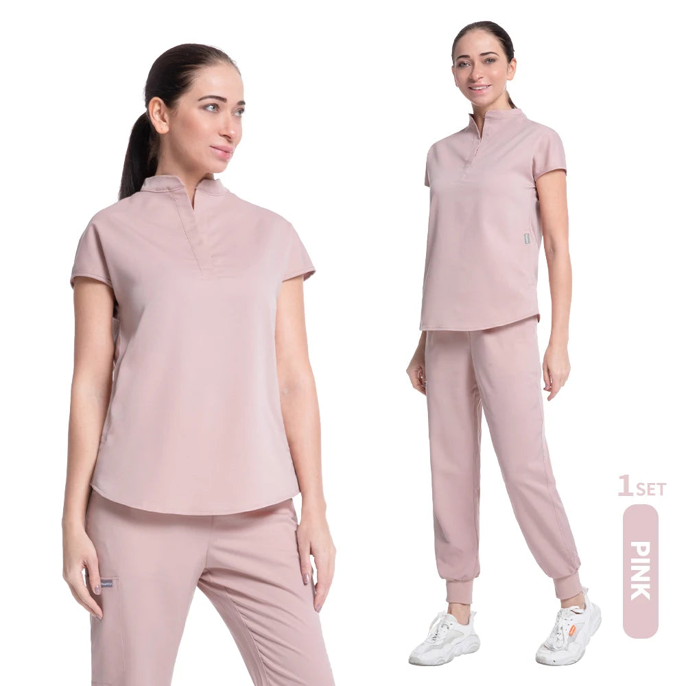 Light Pink Summer Scrub Set