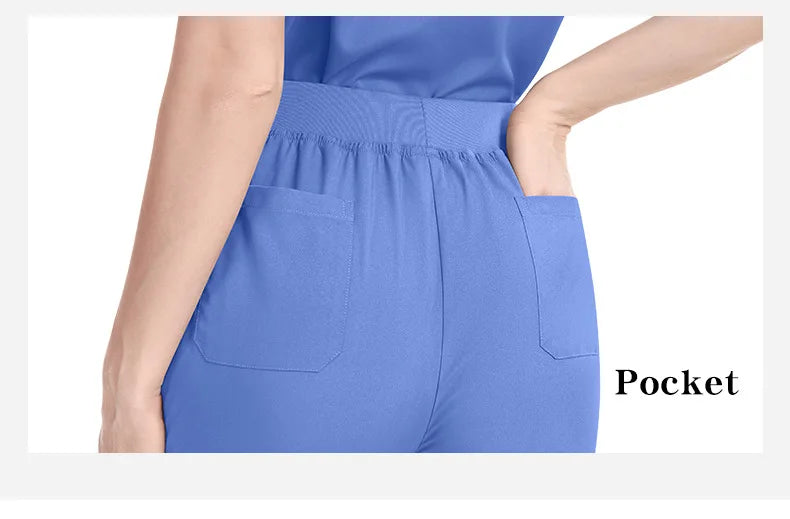 Diamond Blue Scrub Set