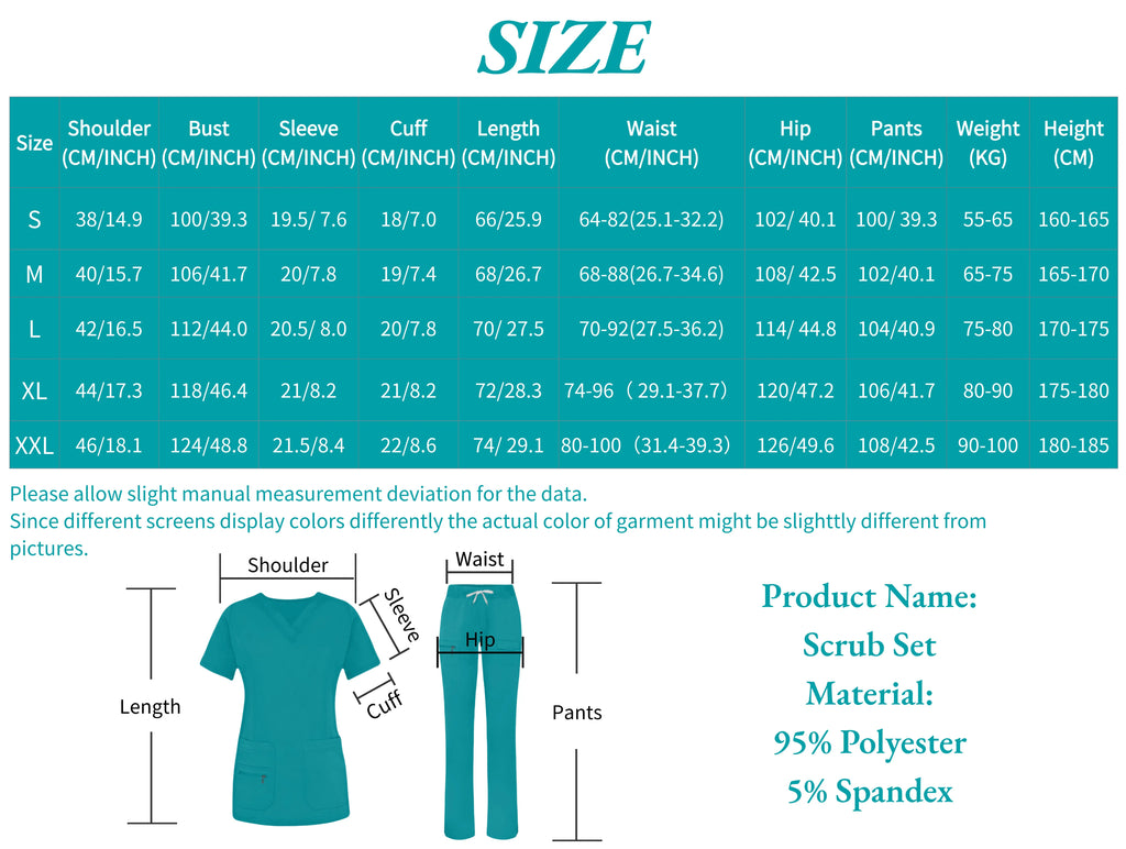 Lime Green Slim fit Women’s V-Neck Scrub Set